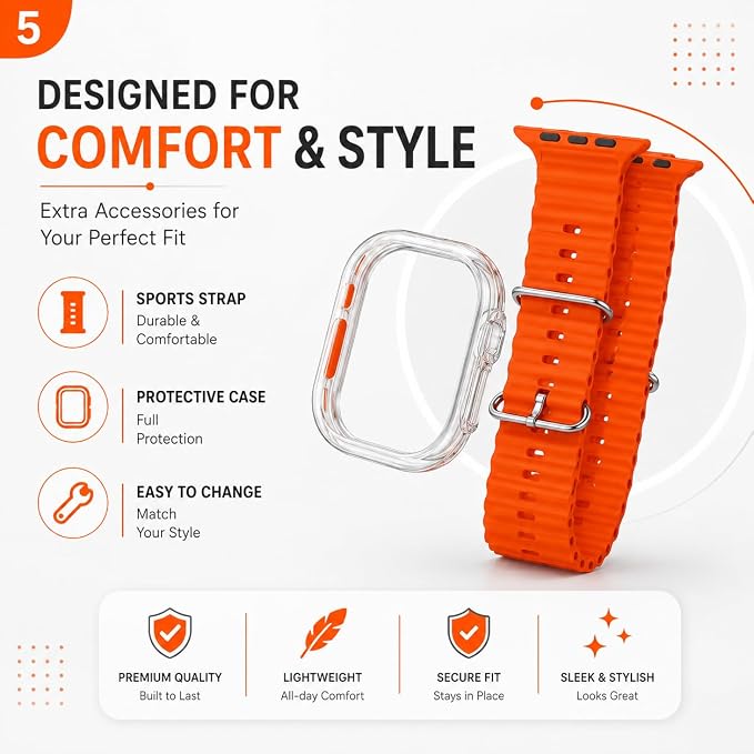 X8 Smart Watch Combo with Bluetooth Calling, TWS Earbuds, Wireless Charger, Power Bank, Adapter & Cable 11 Sports Modes for Men & Women