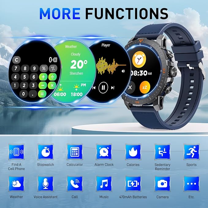 Smart Watch for Men  Smart Watch for Men Fitness Watch 100+ Sports Modes Heart
