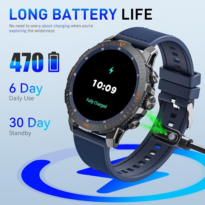 Smart Watch for Men  Smart Watch for Men Fitness Watch 100+ Sports Modes Heart