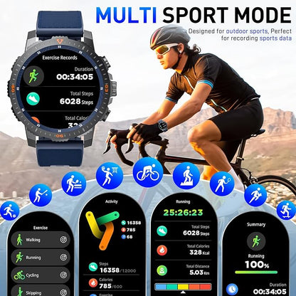 Smart Watch for Men  Smart Watch for Men Fitness Watch 100+ Sports Modes Heart