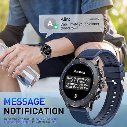 Smart Watch for Men  Smart Watch for Men Fitness Watch 100+ Sports Modes Heart
