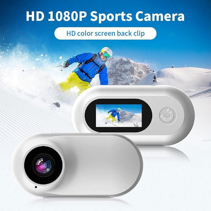 Thumb Motion Action Camera, 1080p Thumb Motion Sports Recorder, Mini Action Cam with Detachable Sports Clip, Waterproof, Supports Photo/Video/Playback Loop (1PCS)