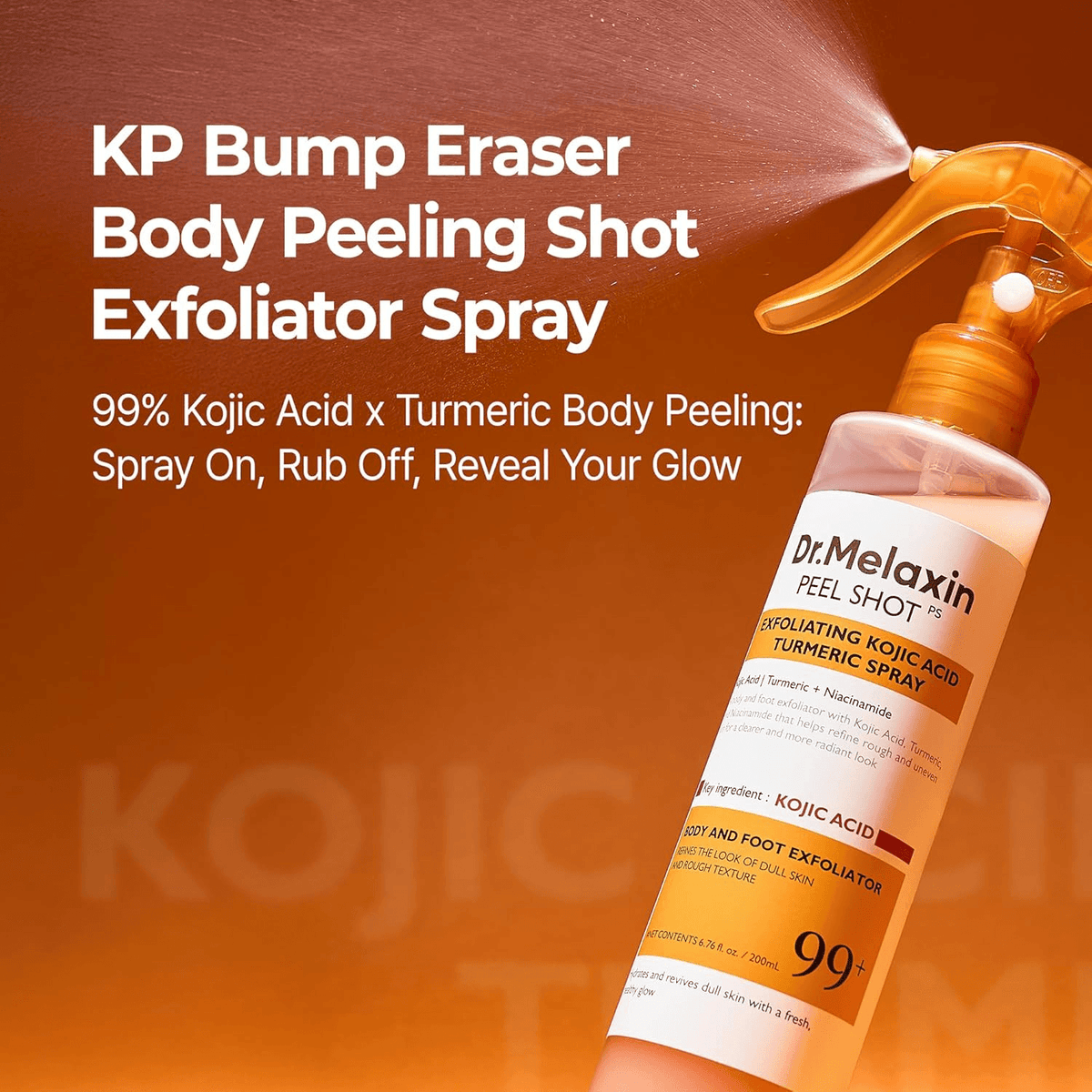 Dr.Melaxin Peel Shot Exfoliating Kojic Acid Turmeric Spray - 200ml