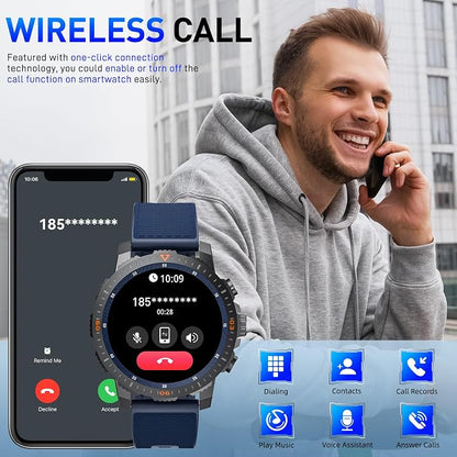 Smart Watch for Men  Smart Watch for Men Fitness Watch 100+ Sports Modes Heart