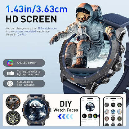 Smart Watch for Men  Smart Watch for Men Fitness Watch 100+ Sports Modes Heart