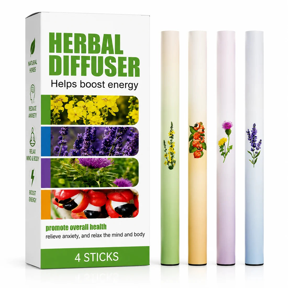 Herbal Diffuser – Pack of 4 | Natural Aromatherapy