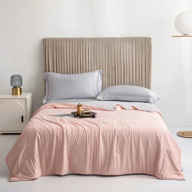 Ultra Soft Summer Cooling Blanket Smooth Breathable Air Conditioning Comforter