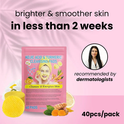 Kojic Acid & Turmeric Cleansing Pads – Buy 1 Get 1 Free