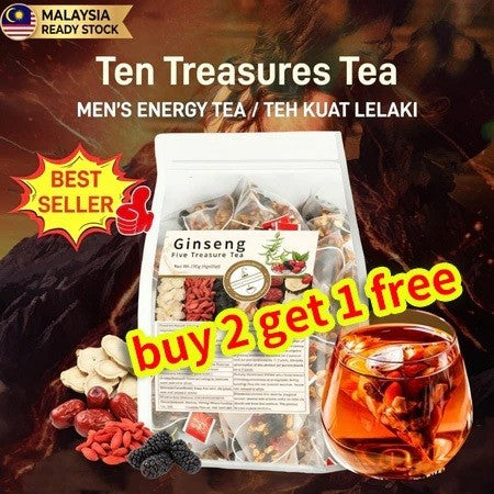 Ginseng Five Treasure Tea | Buy 3 Get 1 FREE 🎁